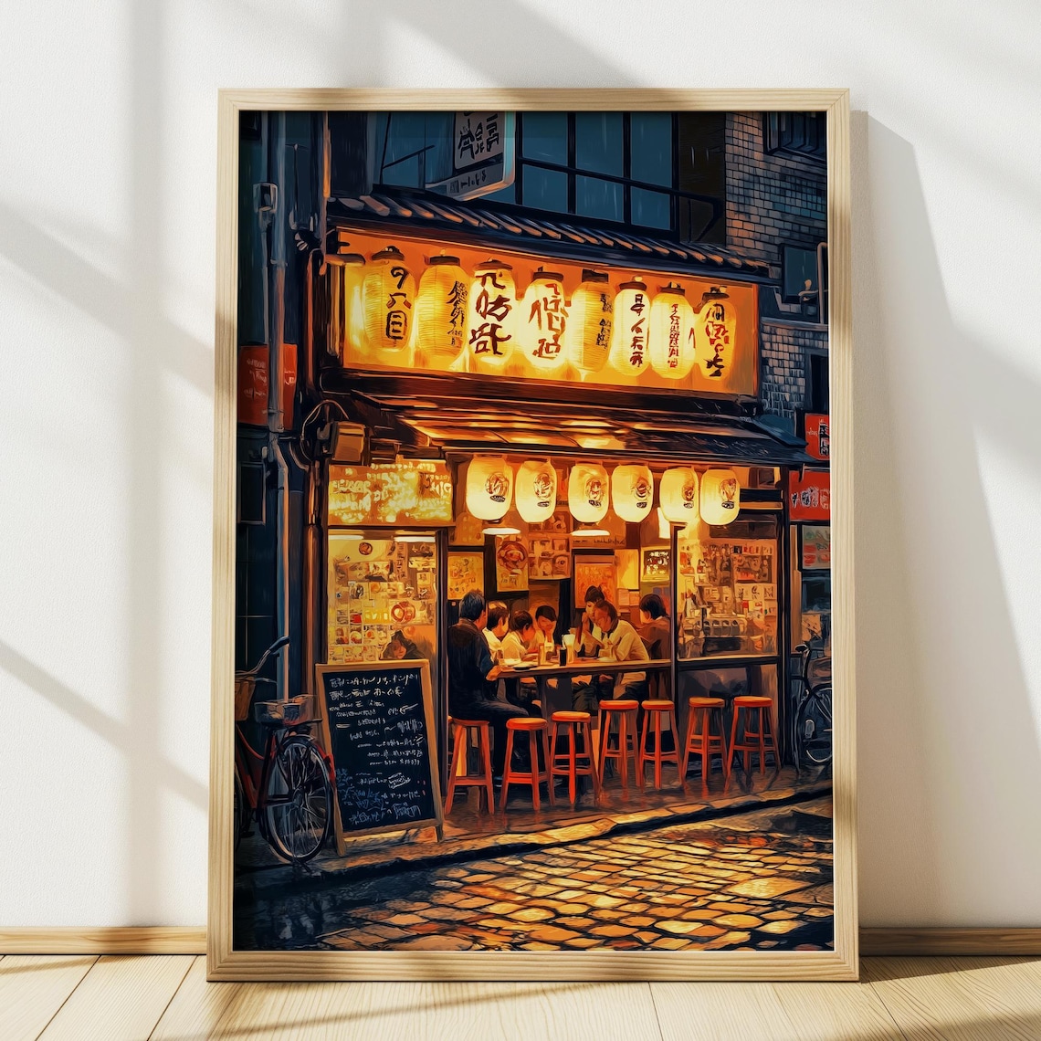 Ramen Shop in Japan Travel Poster, Japanese Decor