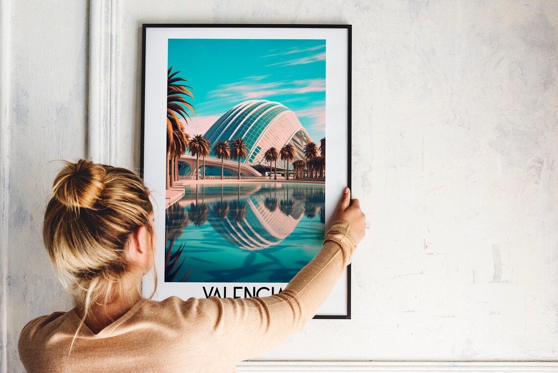 Valencia Travel Poster, City of Arts and Sciences - Image 2