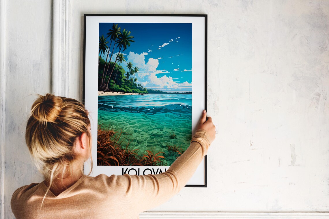 Kolovai Travel Wall Art, Tonga Home Decor Poster - Image 2