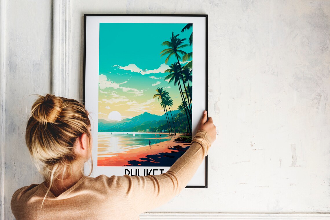 Phuket Travel Poster, Thailand Home Decor Prints - Image 2