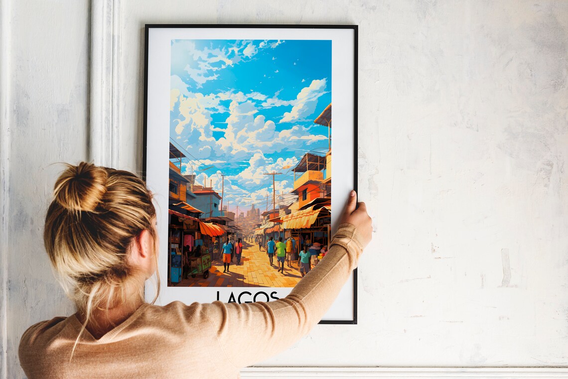 Lagos Travel Poster, Nigeria Home Decor - Image 2