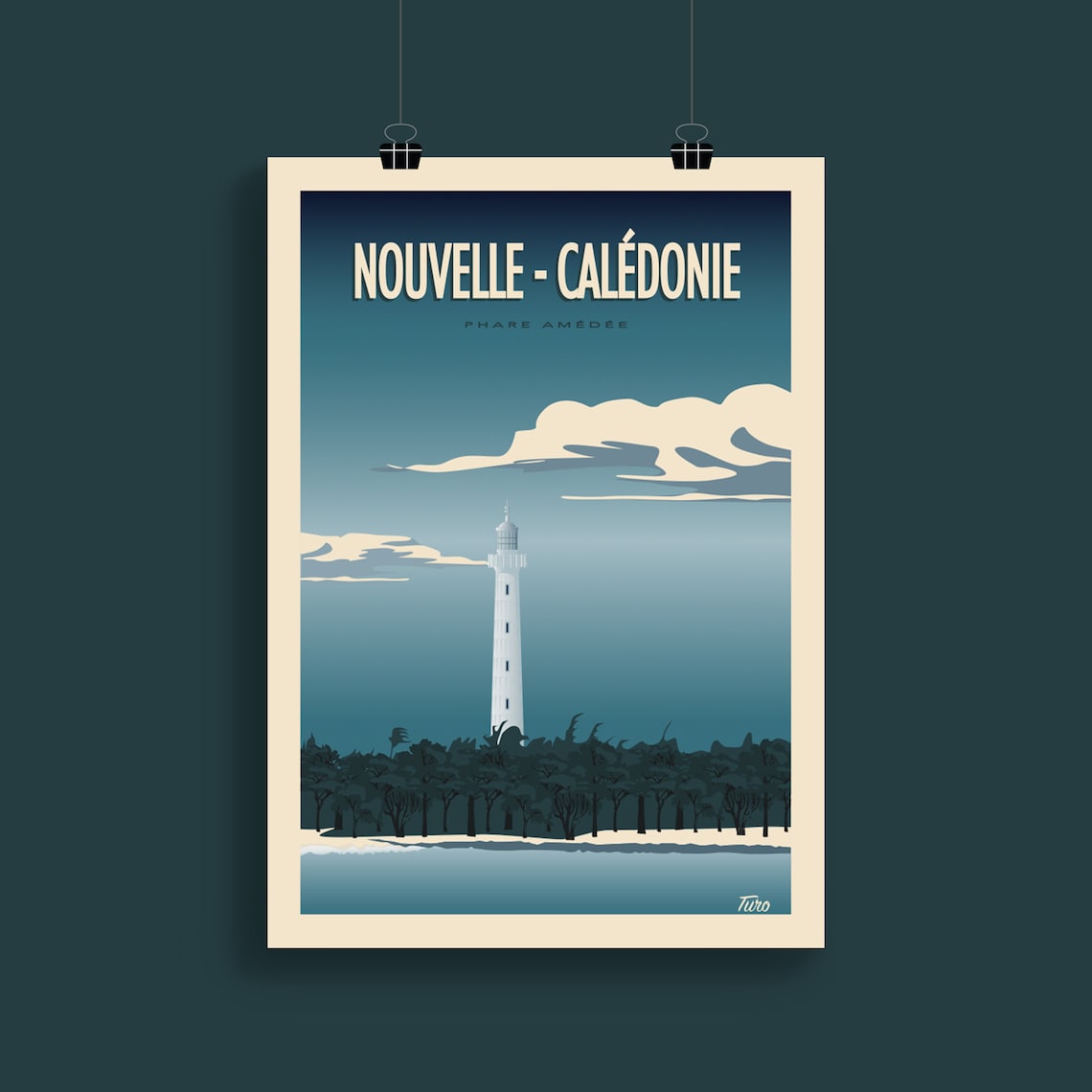 New Caledonia Vintage Travel Poster, Paradise Islands - Image 2
