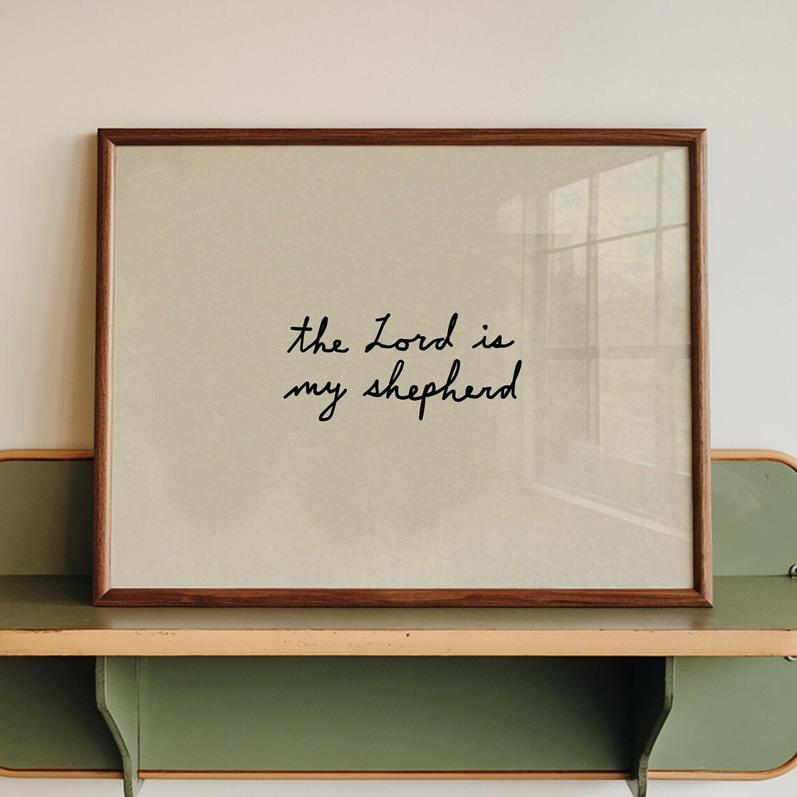Lord Is My Shepherd Minimalist Christian Art Print