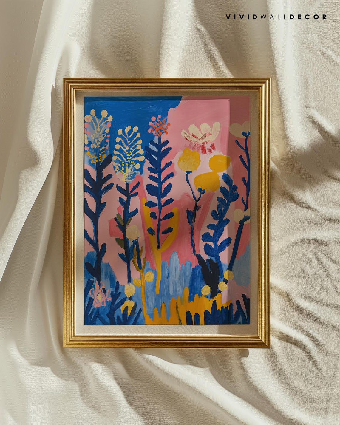 Bold Bloom Magic Colorful Abstract Floral Garden Party Poster - Image 2