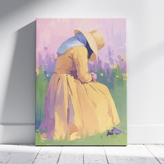 Moody Wall Art Farmhouse Decor Coquette Room Decor Cottagecore Decor Faceless Portrait Wall Art Prints