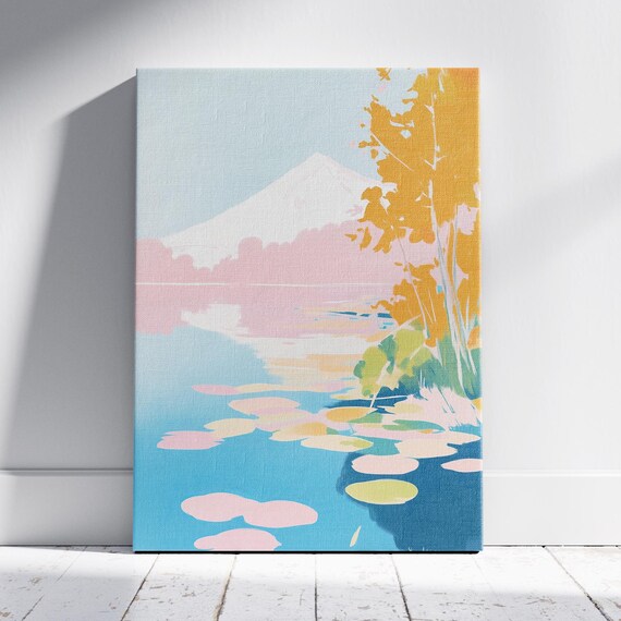 Pastel Serene Scenery Calm Waters Pastel Lake View Sky Tranquil Waters Scene Serene Landscape Peaceful Seascape Mountain Reflection