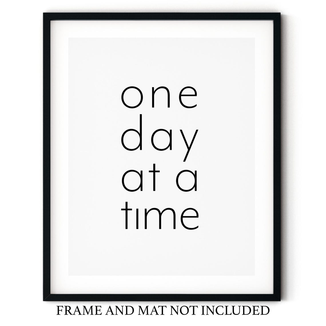One Day At A Time Wall Art Inspirational Words Positive Affirmation Artwork Uplifting Encouraging Art Peaceful Posters - Image 2