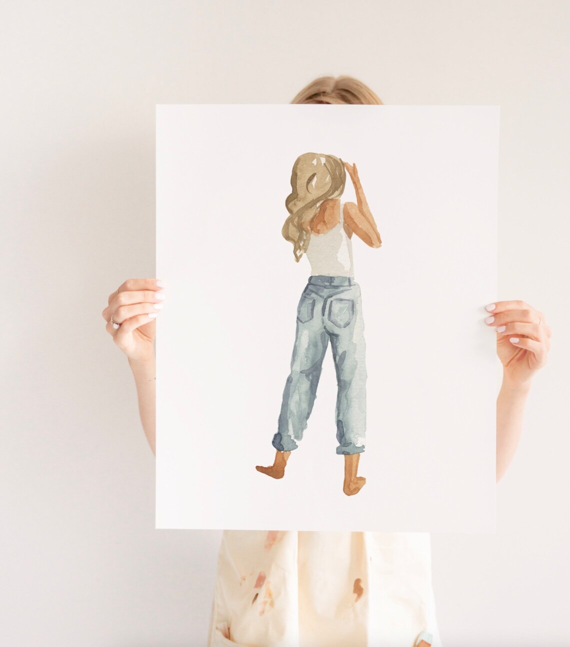 Isabella Art Print, Fashion Watercolor Portrait - Image 4