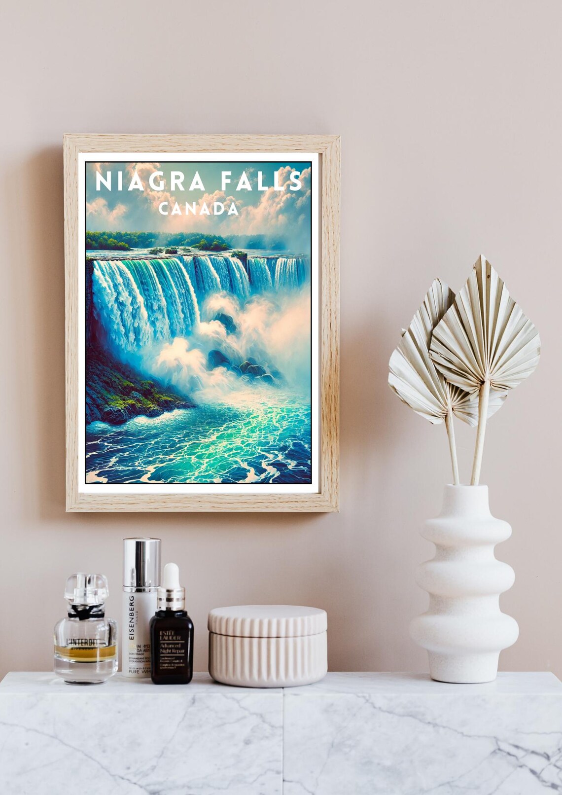 Niagara Falls Canada Travel Poster, Scenic Landscape - Image 4