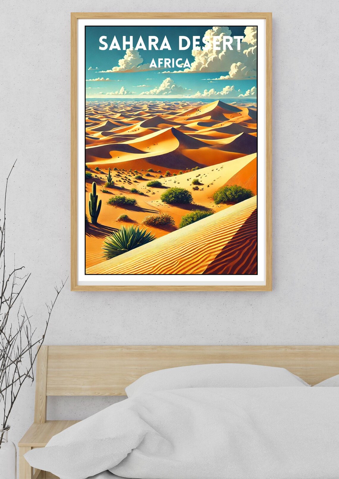 Sahara Desert Travel Poster, Africa Landscape - Image 5