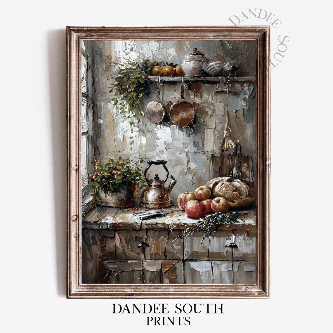 Rustic Fall Kitchen Thanksgiving Wall Art Print