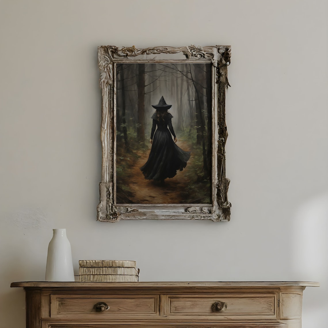 Witchy Vintage Halloween Art Print, Dark Academia - Image 3