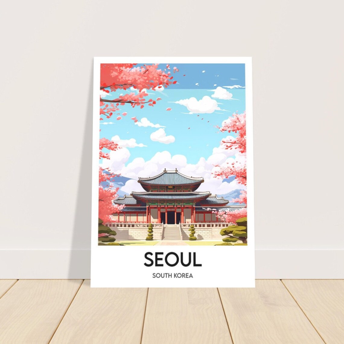 Seoul Travel Poster Illustration, South Korea - Image 2