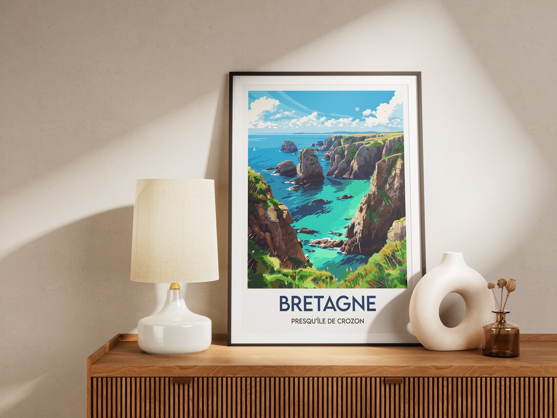 Brittany Breizh Crozon Peninsula Travel Poster - Image 2