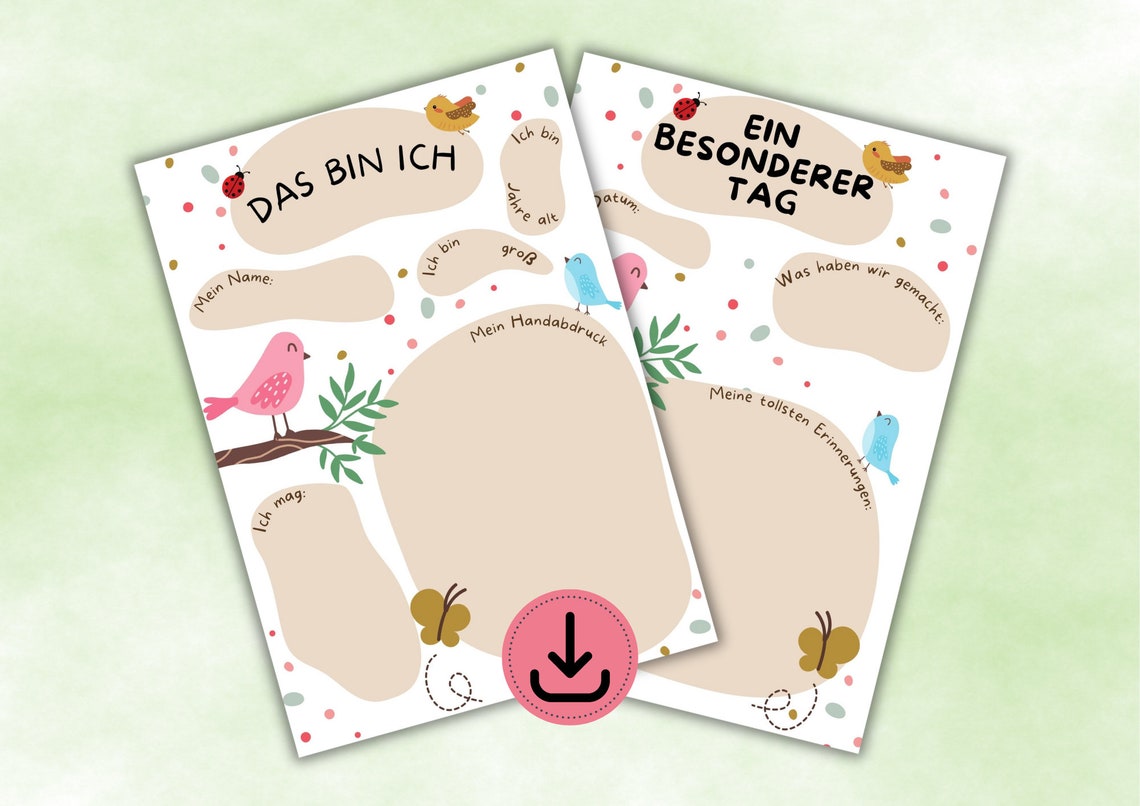 Childminder Portfolio All About Me And Special Day Nursery Print
