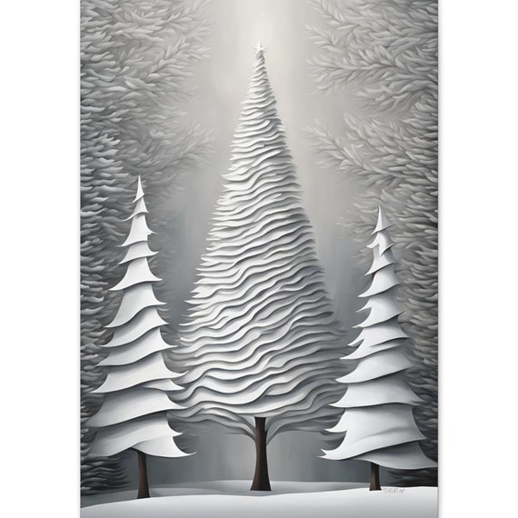 Noel 12 Japandi Holiday Watercolor Wall Art Print