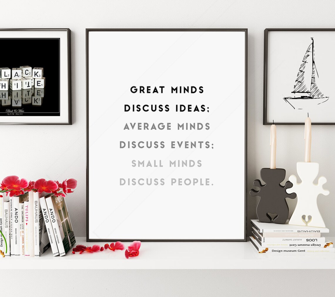 Inspiration Quote Motivational Art Print, Office Decor