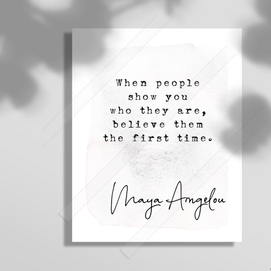 Maya Angelou Quote Art Print, Graduation Office Decor