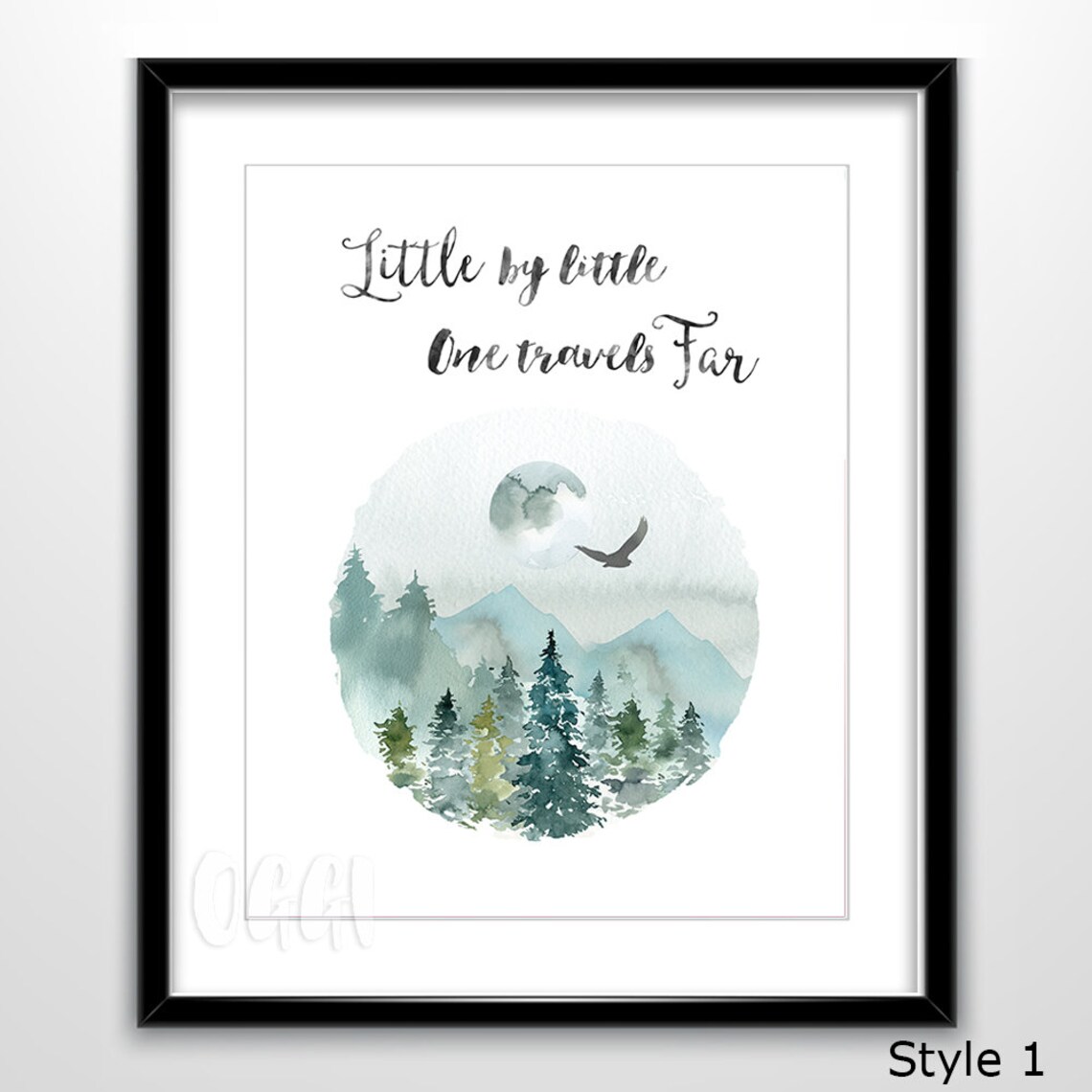Little by Little One Travels Far, Tolkien Travel Poster