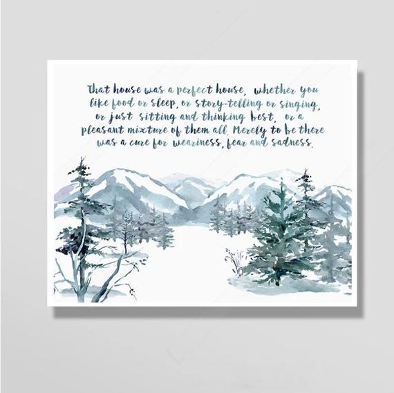 That House Was A Perfect House Inspiration Quote Housewarming Gift Birthday Gift