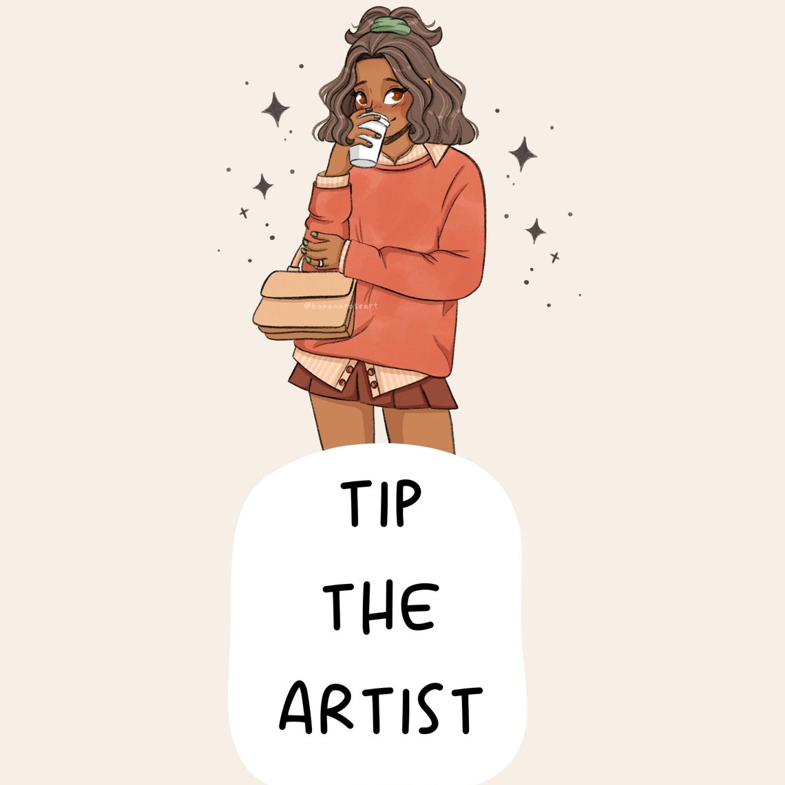 Tip The Artist Typography Poster