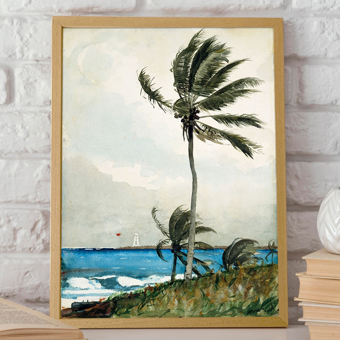 Palm Tree in Nassau by Winslow Homer, 1898 Art Print - Image 2