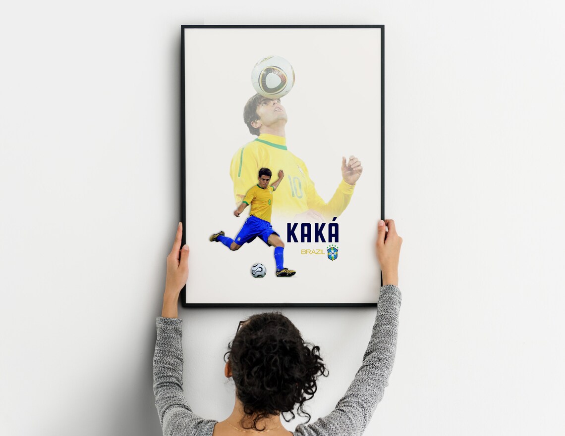 Kaka Brazil Football Icon Classic Playmaker Star Action Poster - Image 2