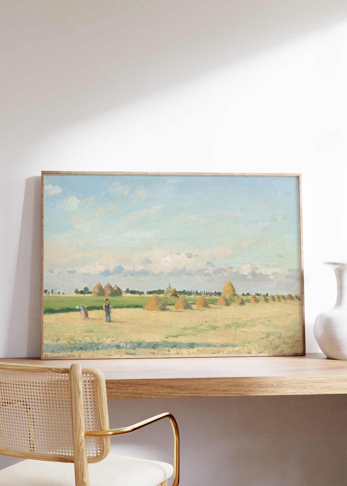 Camille Pissarro Iledefrance 1873 Vintage Poster