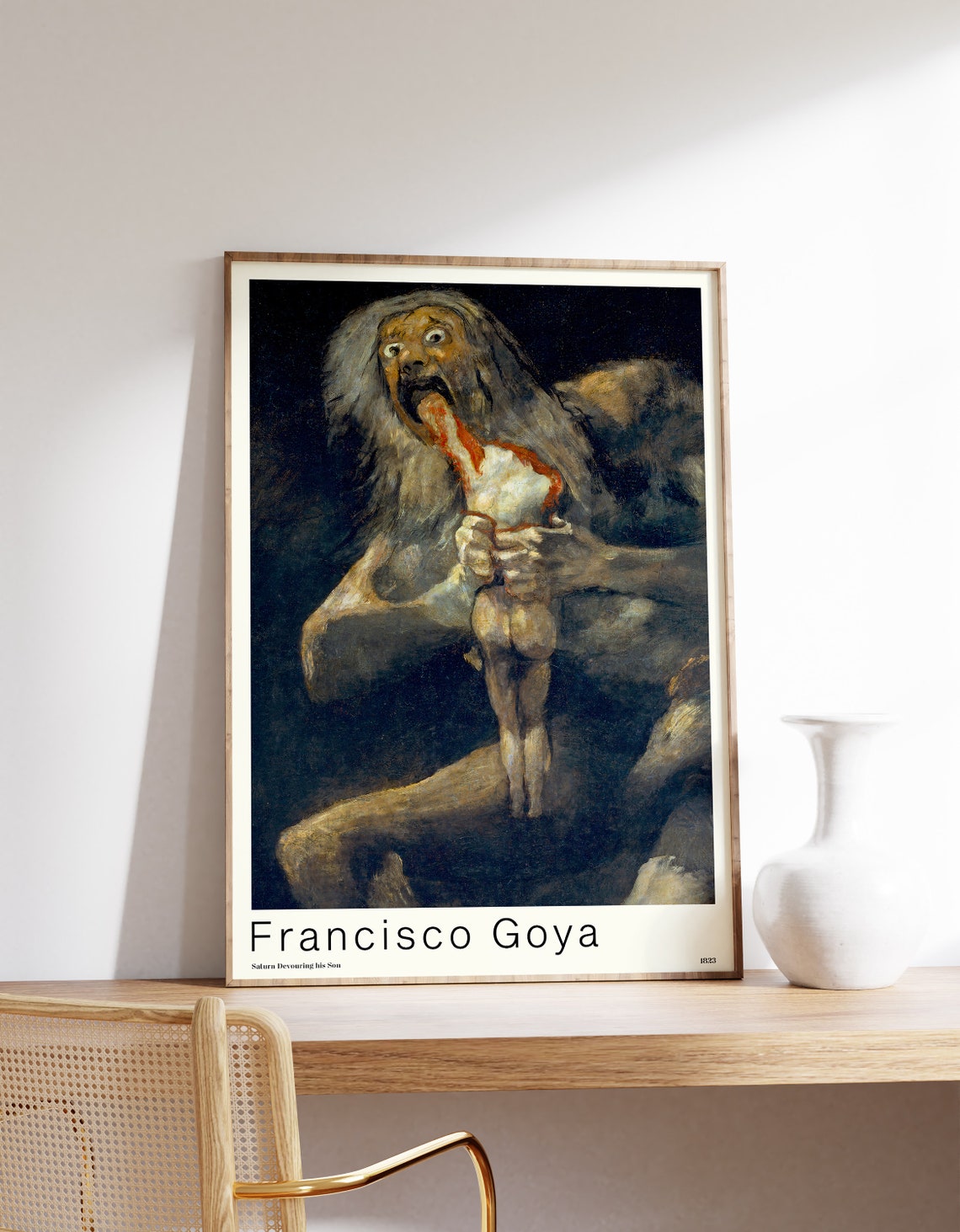 Francisco Goya Saturn Devouring His Son 1823 Classic Art Poster