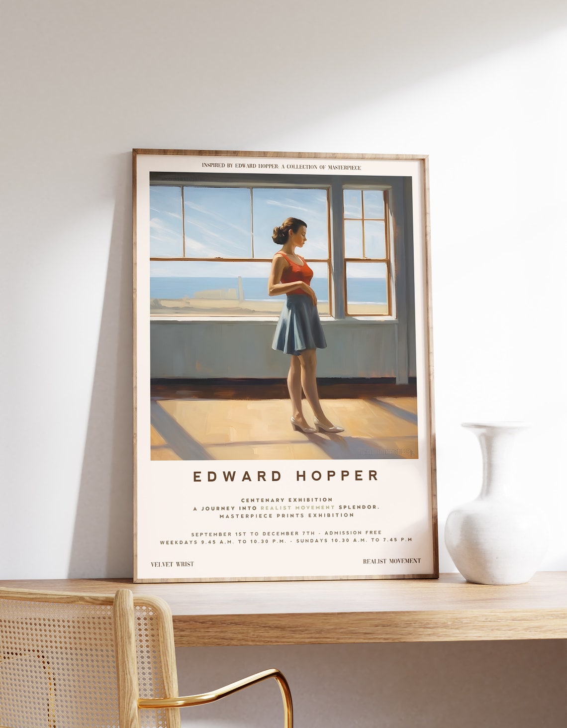 Edward Hopper Centenary Exhibition Realist Movement Art Poster