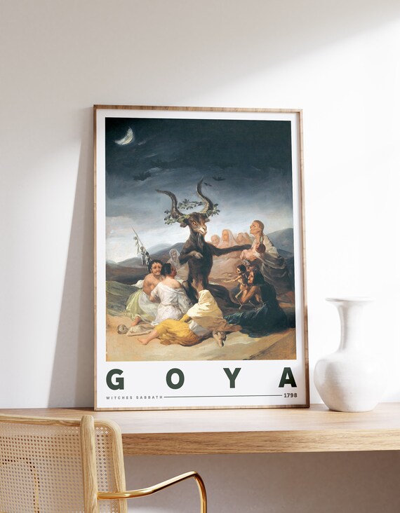 Francisco Goya Witches Sabbath 1798 Classic Painting Art Poster