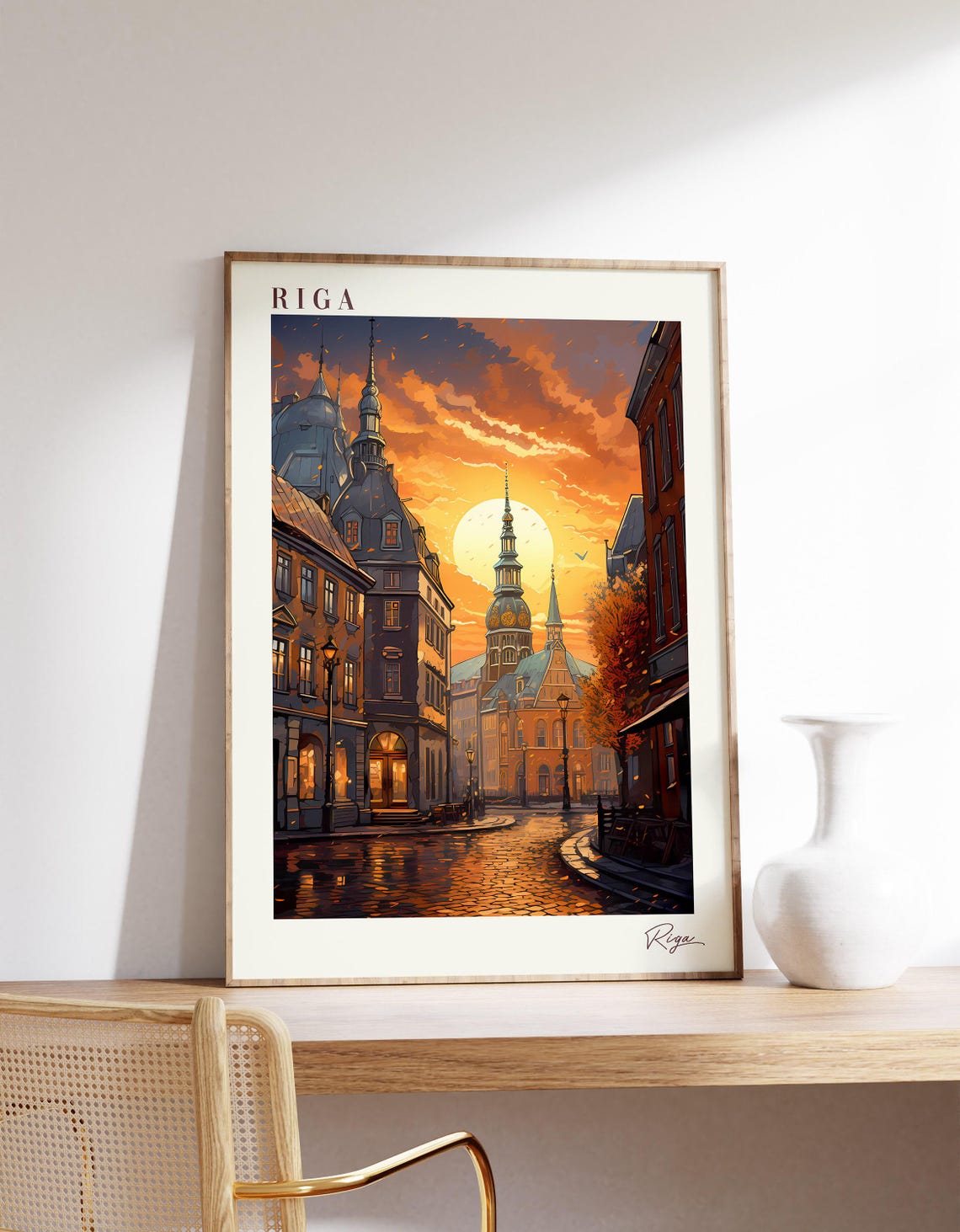 Riga Travel Poster