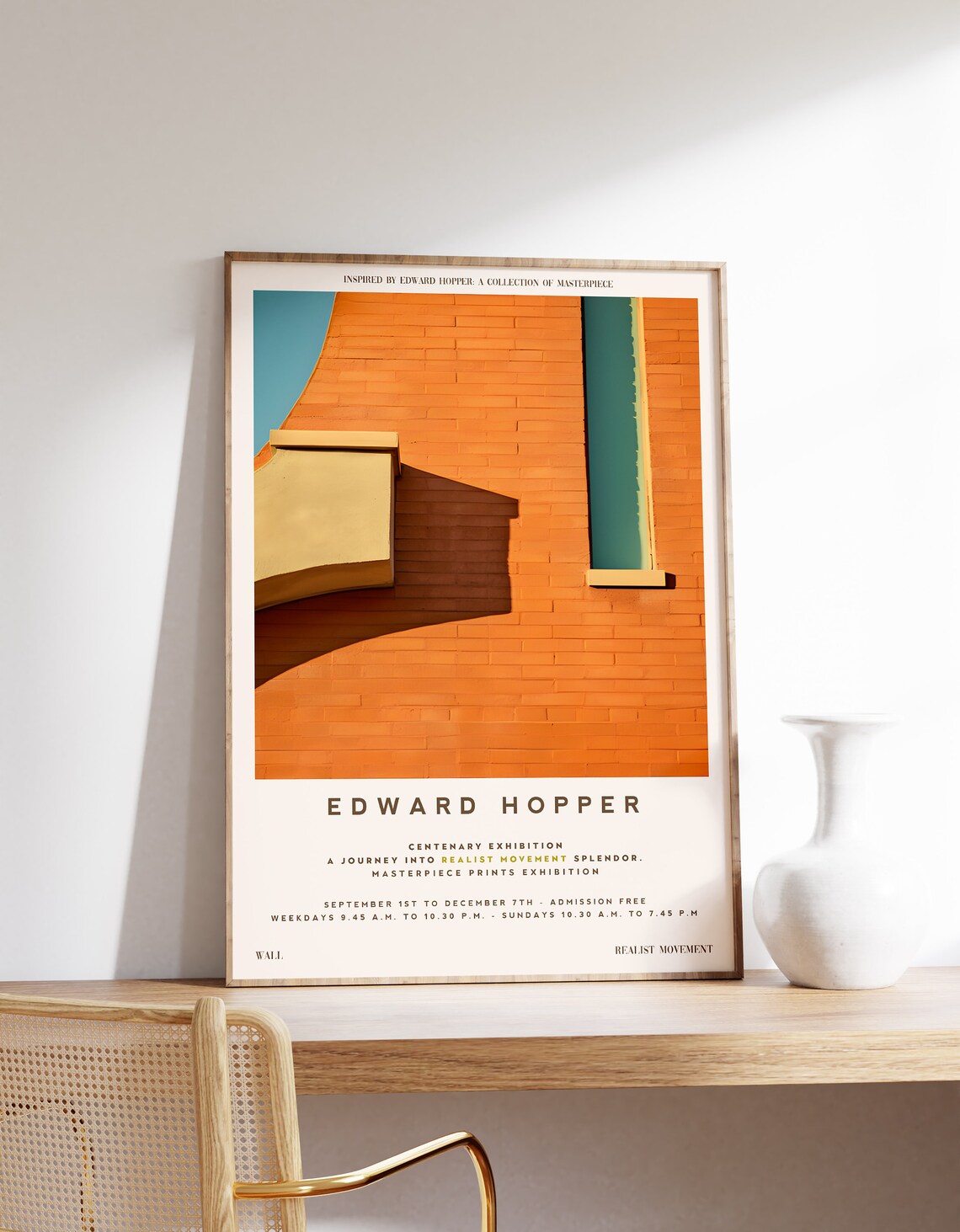 Architecture Wall Print, Mid Century Minimalist