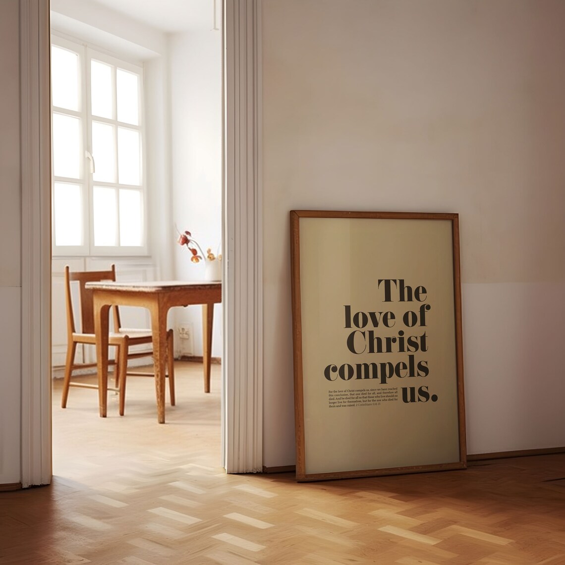 2 Corinthians 5:14 Scripture Art Print, Minimalist - Image 5