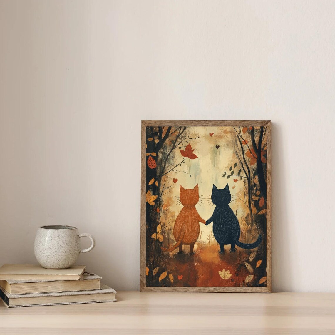 Romantic Cat Couple, Valentines Day Love Theme - Image 3