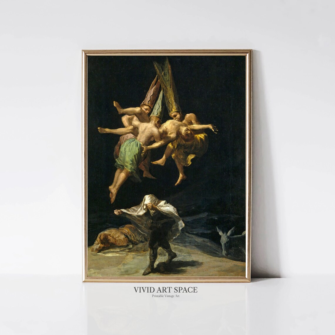 Francisco Goya Witches Flight Romanticism Art Print