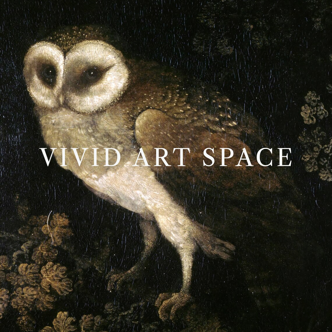 Antique Owl Painting, Vintage Dark Academia Poster - Image 3