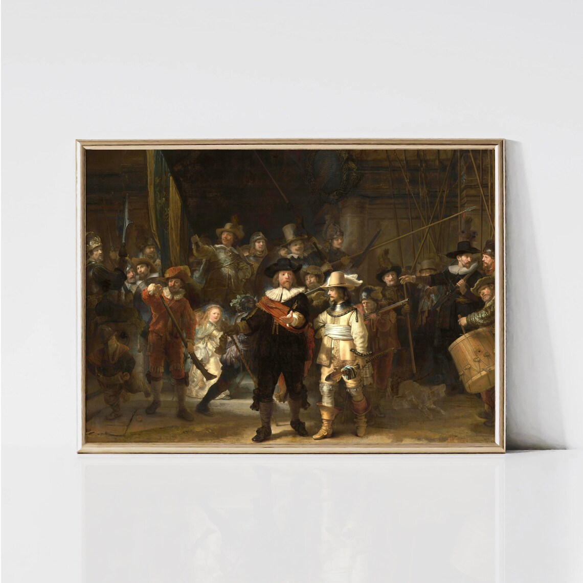 Rembrandt The Night Watch, Dark Academia Art Print - Image 3