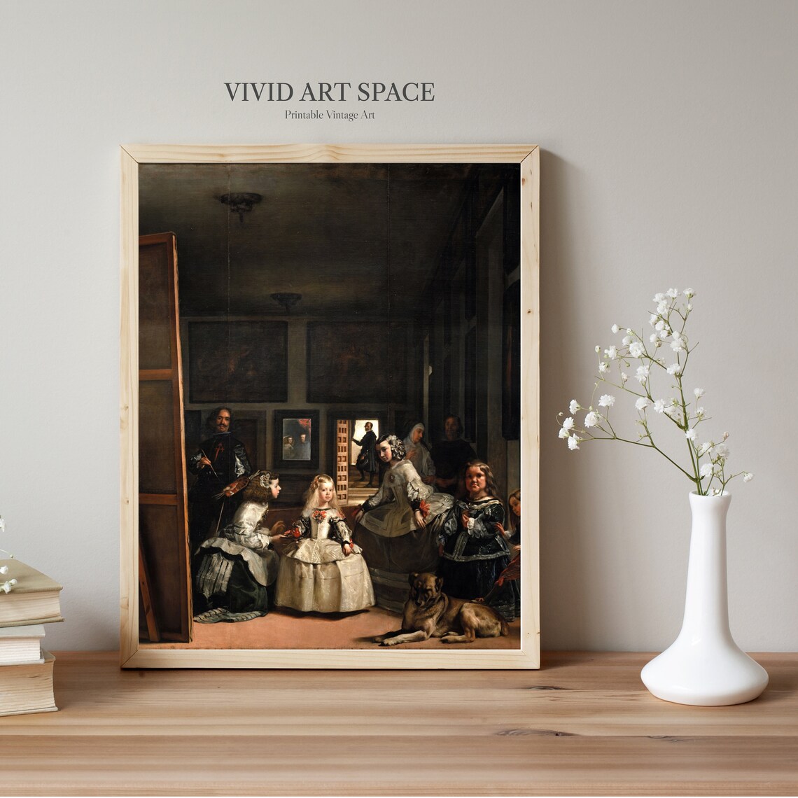 Las Meninas by Diego Velazquez, Portrait Art Print - Image 3