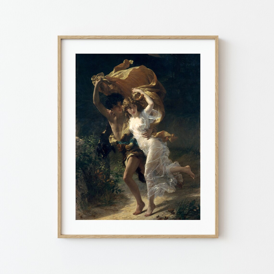 The Storm by Pierre-Auguste Cot, Vintage Art Print - Image 2