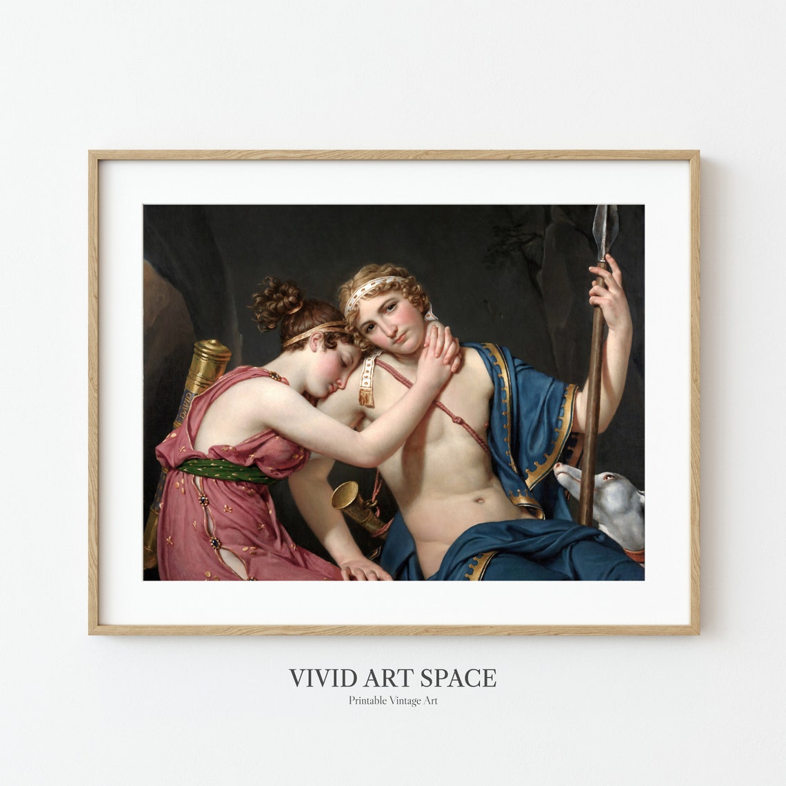Farewell of Telemachus and Eucharis Jacques Louis David Poster - Image 2