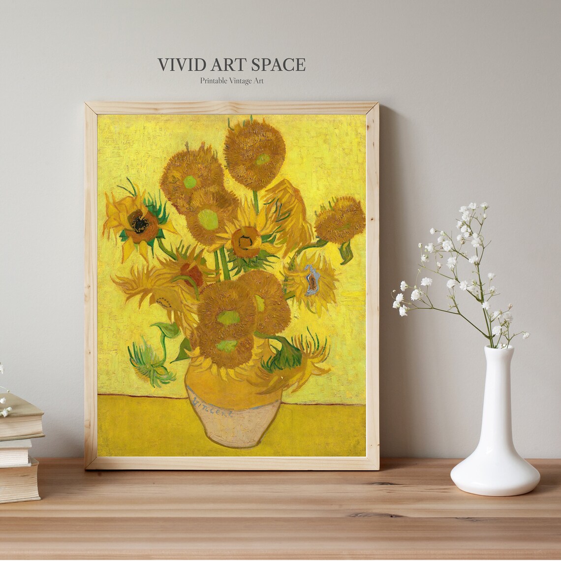 Van Gogh Sunflowers Impressionist Floral Art Print - Image 3