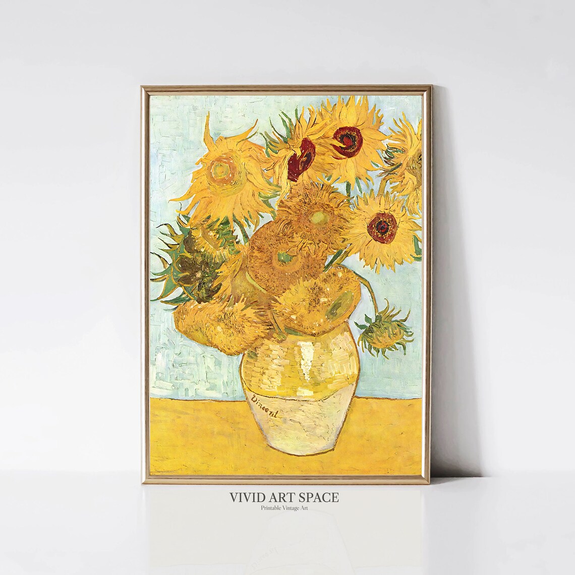 Van Gogh Sunflowers Impressionist Floral Wall Print