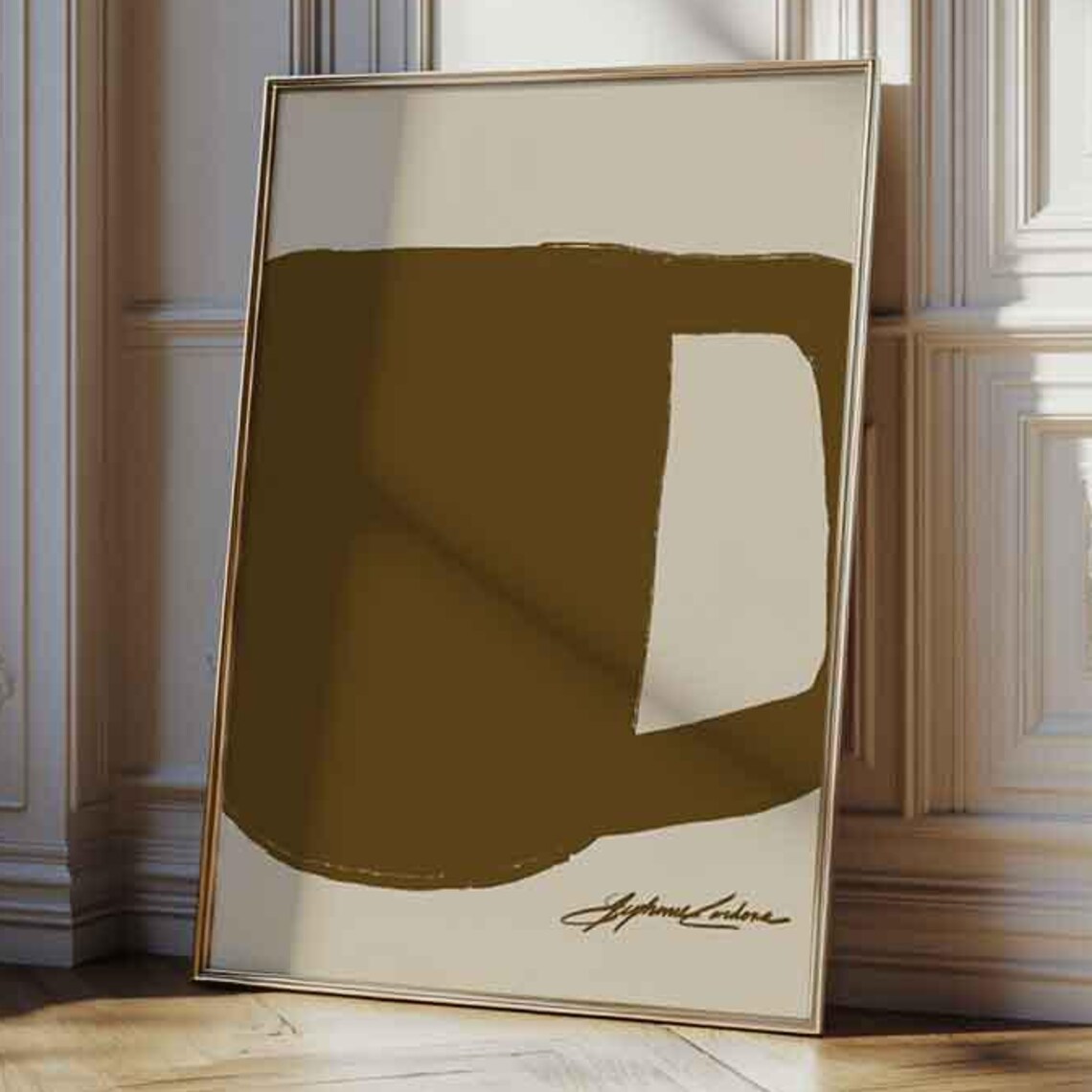 Coffee Poster, Mid-Century Modern Art Print