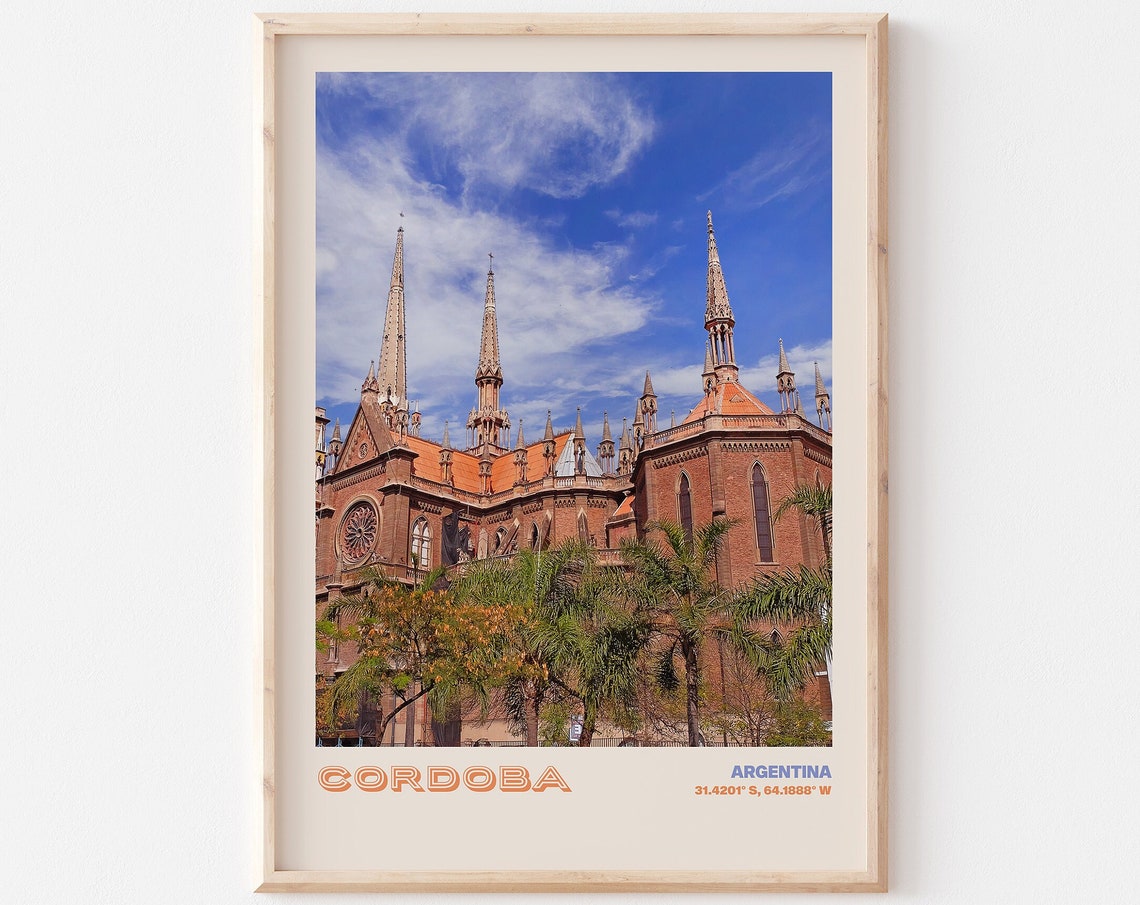 Cordoba Travel Poster Cordoba Print Cordoba Photo Print Cordoba Wall Decor Cordoba Travel Art Argentina Picture Cordoba 2
