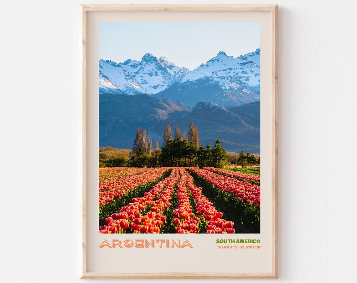 Argentina Travel Poster Argentina Print Argentina Photo Print Argentina Wall Decor Argentina Travel Art Argentina Picture Argentina 2