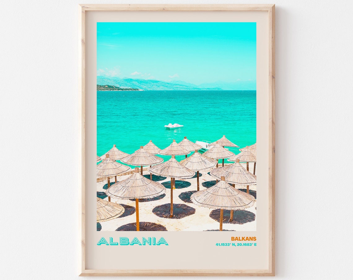 Albania Travel Poster Albania Print Albania Photo Print Albania Wall Decor Albania Travel Art Albania Albania Picture Albania 1