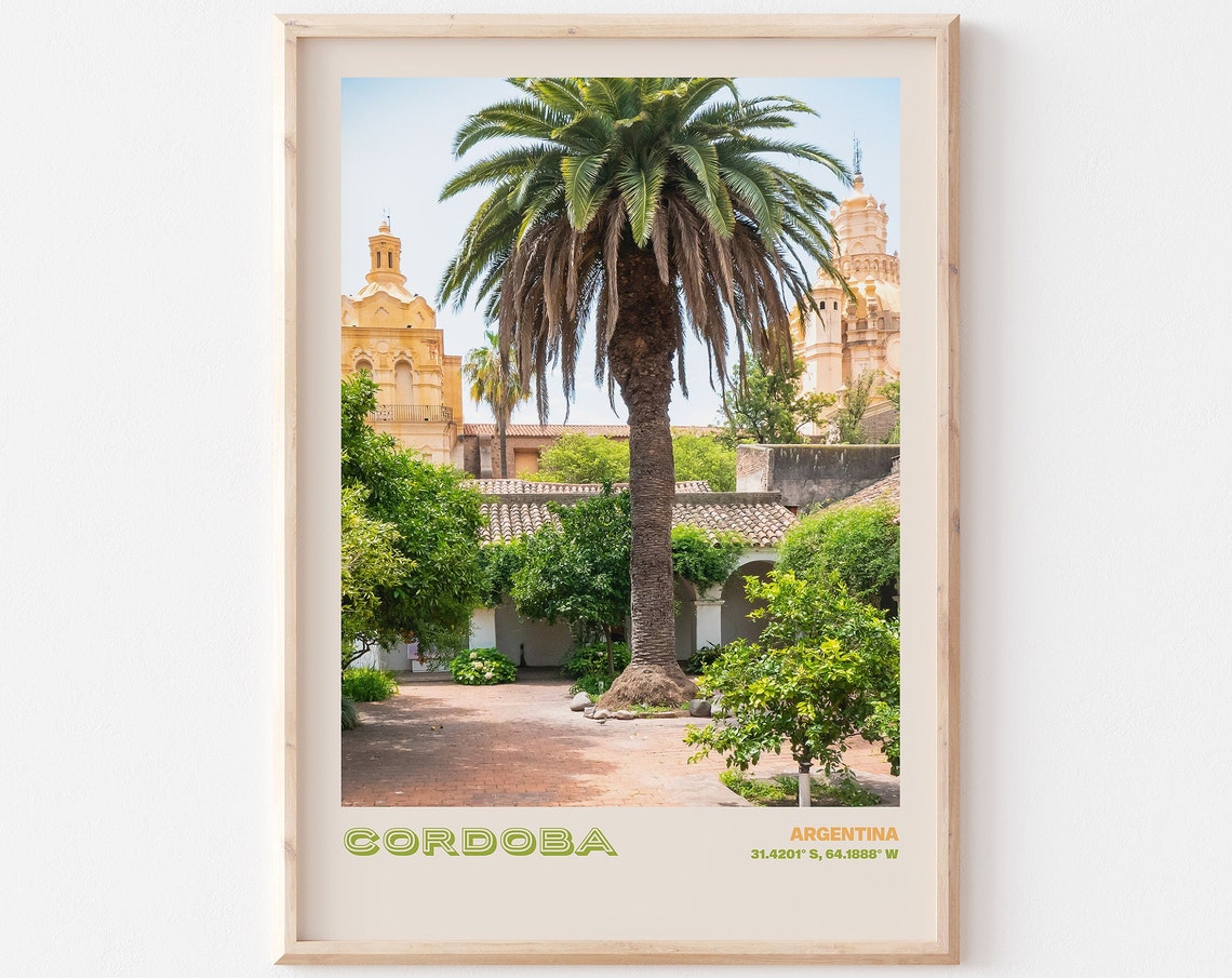 Cordoba Travel Poster Cordoba Print Cordoba Photo Print Cordoba Wall Decor Cordoba Travel Art Argentina Picture Cordoba 5
