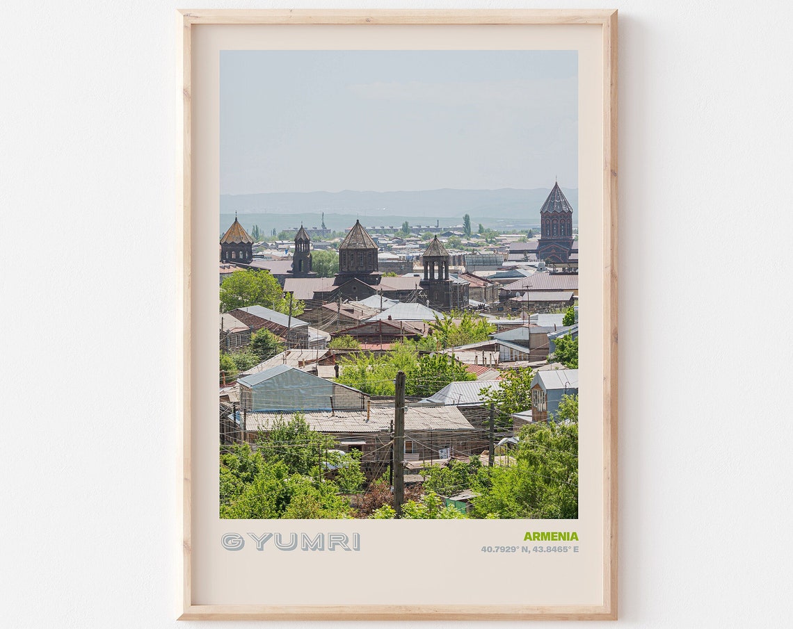 Gyumri Travel Poster Gyumri Print Gyumri Photo Print Gyumri Wall Decor Gyumri Travel Art Gyumri Armenia Picture Gyumri 1