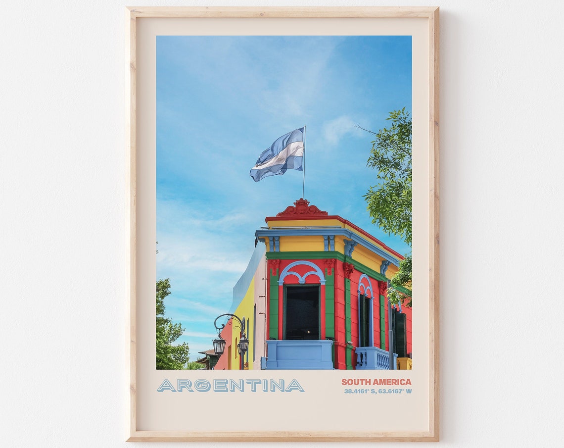 Argentina Travel Poster Argentina Print Argentina Photo Print Argentina Wall Decor Argentina Travel Art Argentina Picture Argentina 6
